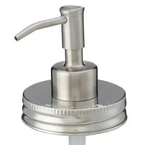 USA Made Stainless Steel Mason Jar Soap Pump Lid