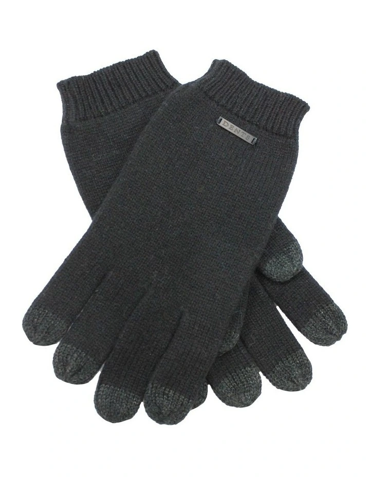 Merino Wool Gloves in Black