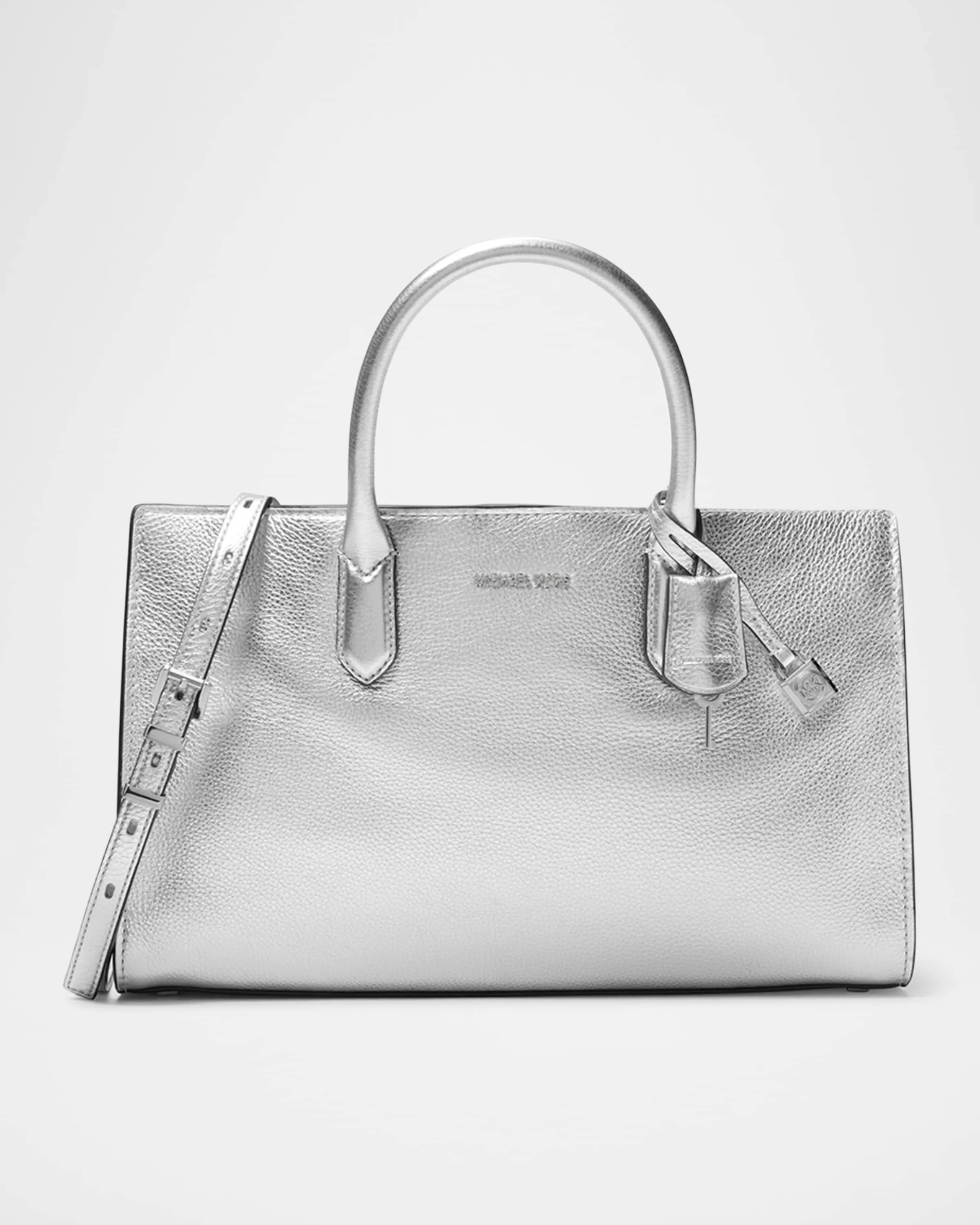 Metallic Leather Scarlette Satchel