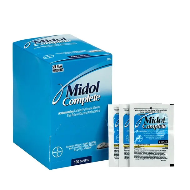 Midol, 2 Per Individual Pack, Box of 50 90751