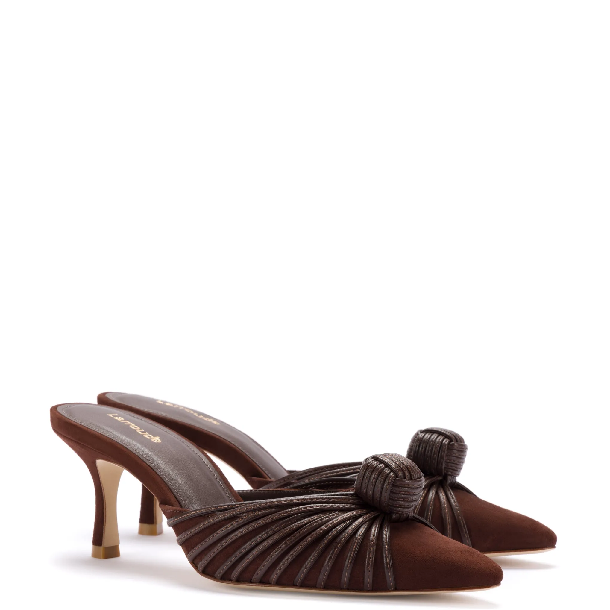 Brown Suede Mini Valerie Pump