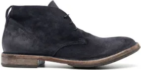 Moma Blue Suede Polacco Boots