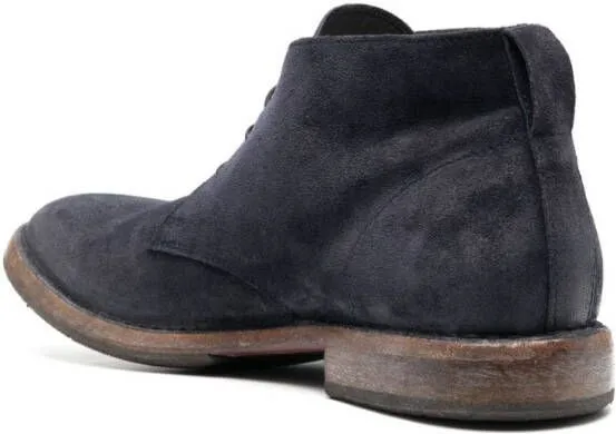 Moma Blue Suede Polacco Boots