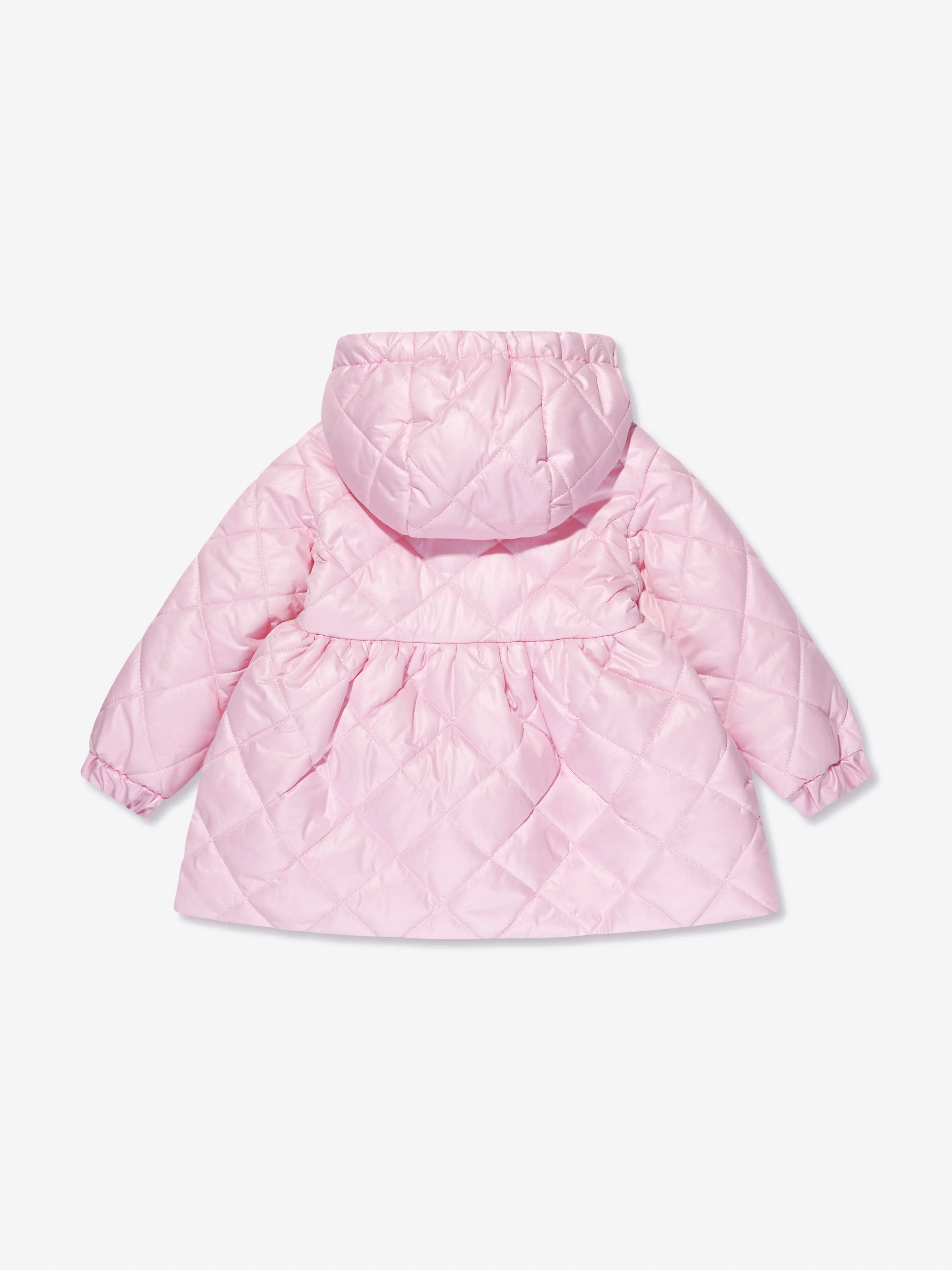 Monnalisa Pink Quilted Down Coat