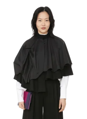 Black Wool Cape