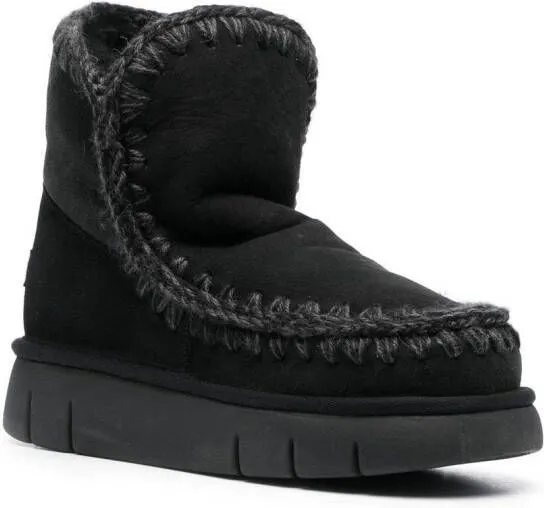 Mou Black Eskimo Suede Boots