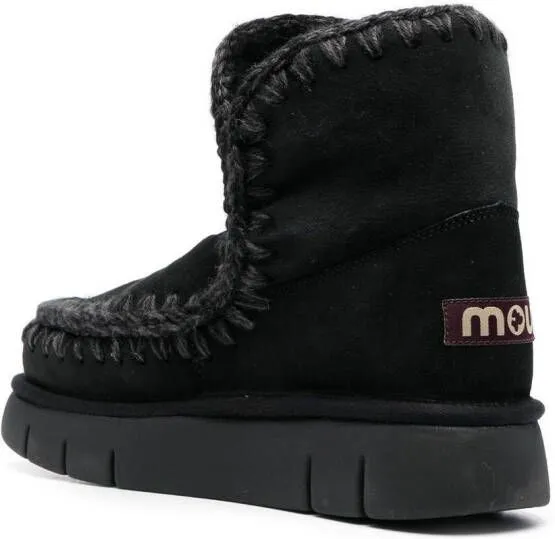 Mou Black Eskimo Suede Boots