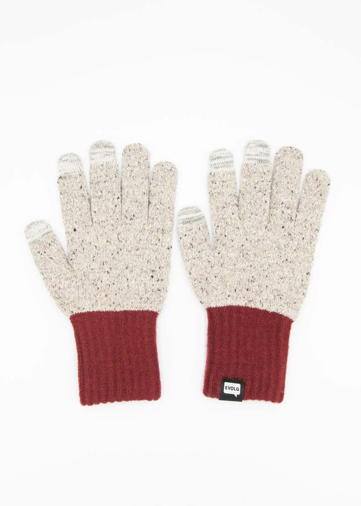 Multi-colored Studded Knit Gloves