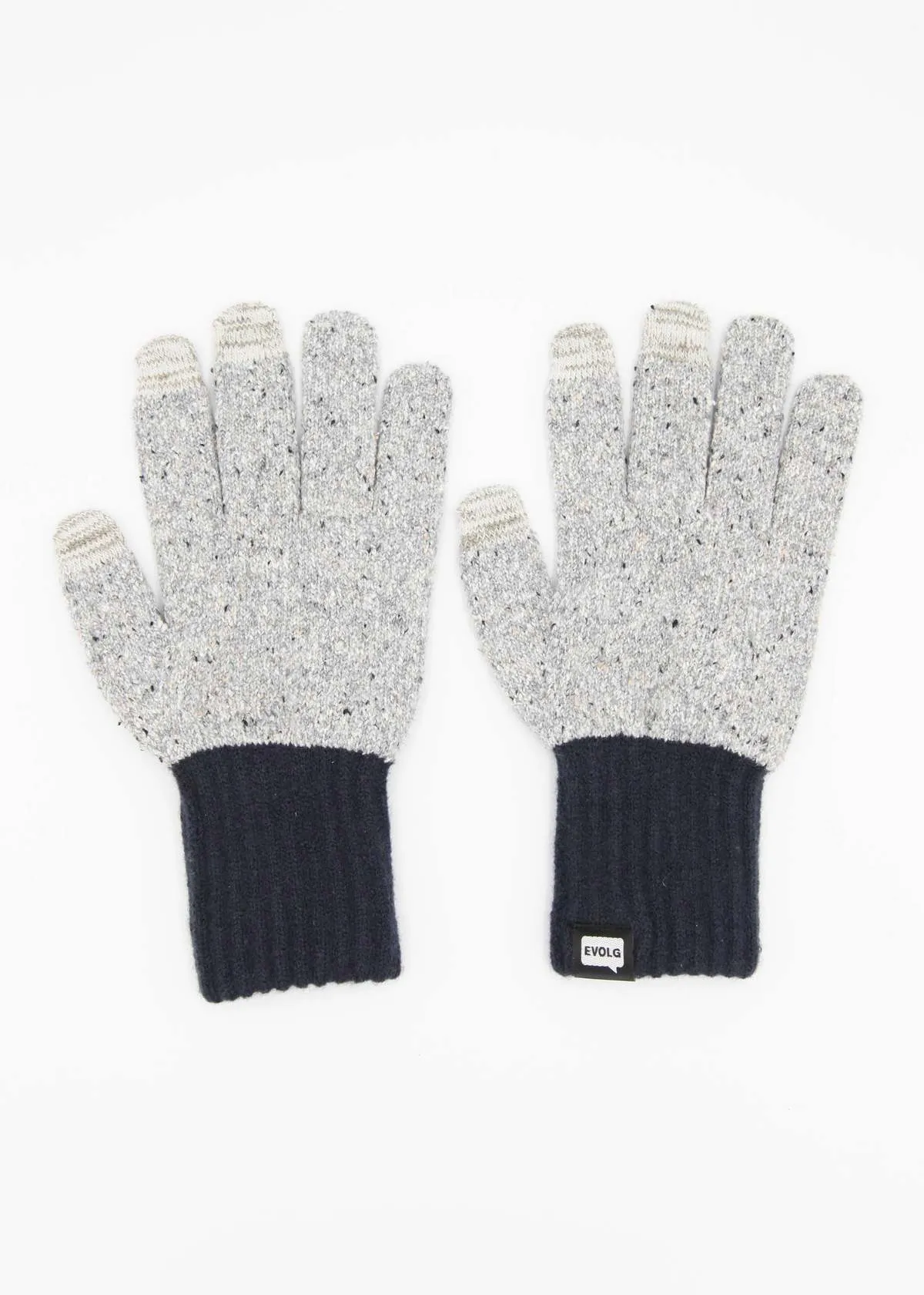 Multi-colored Studded Knit Gloves