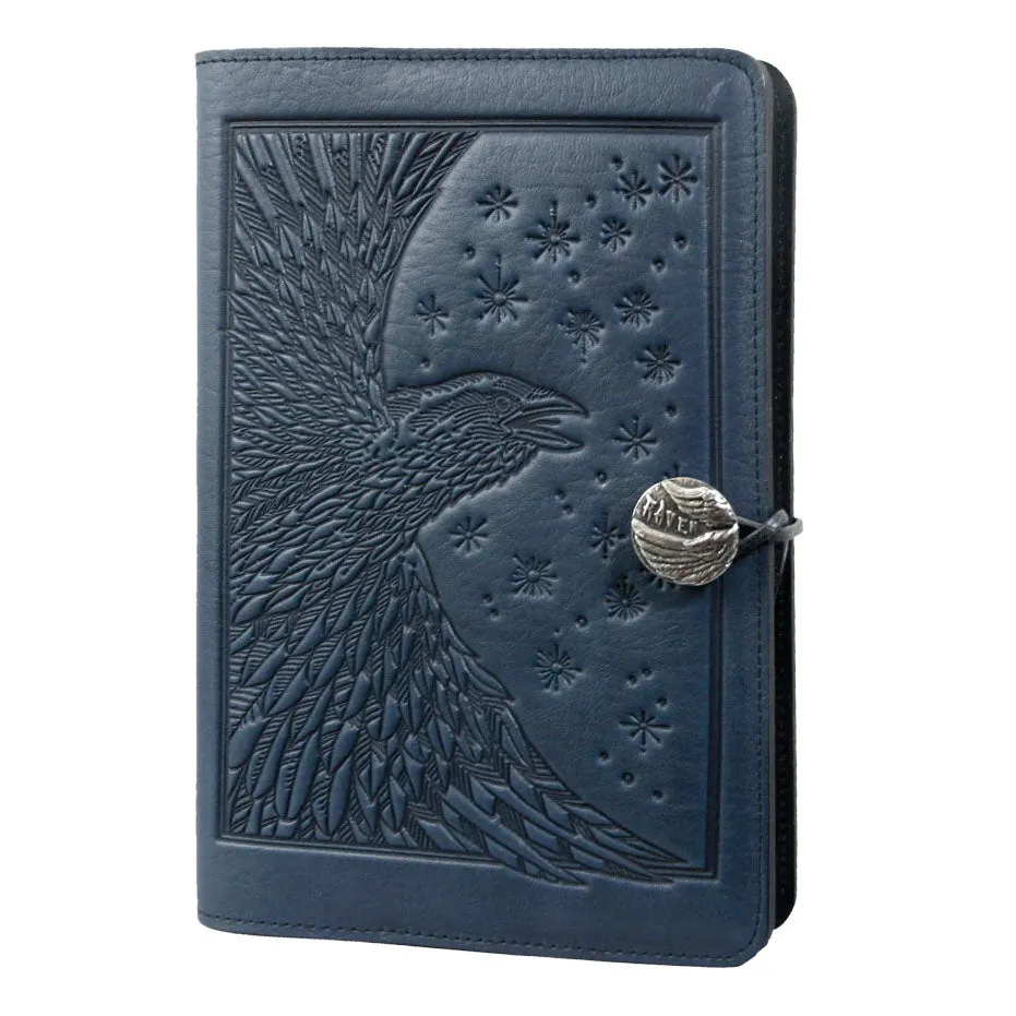 Small Leather Journal in Navy - Raven