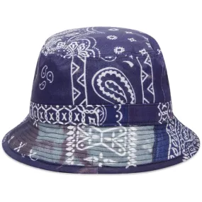 Neighborhood Navy Bandana Chopped Bucket Hat