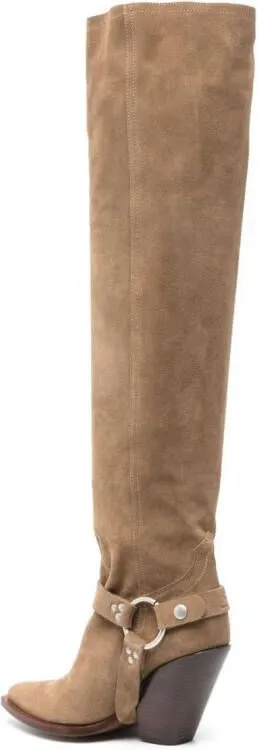 Neutrals Sonora 100mm suede boots