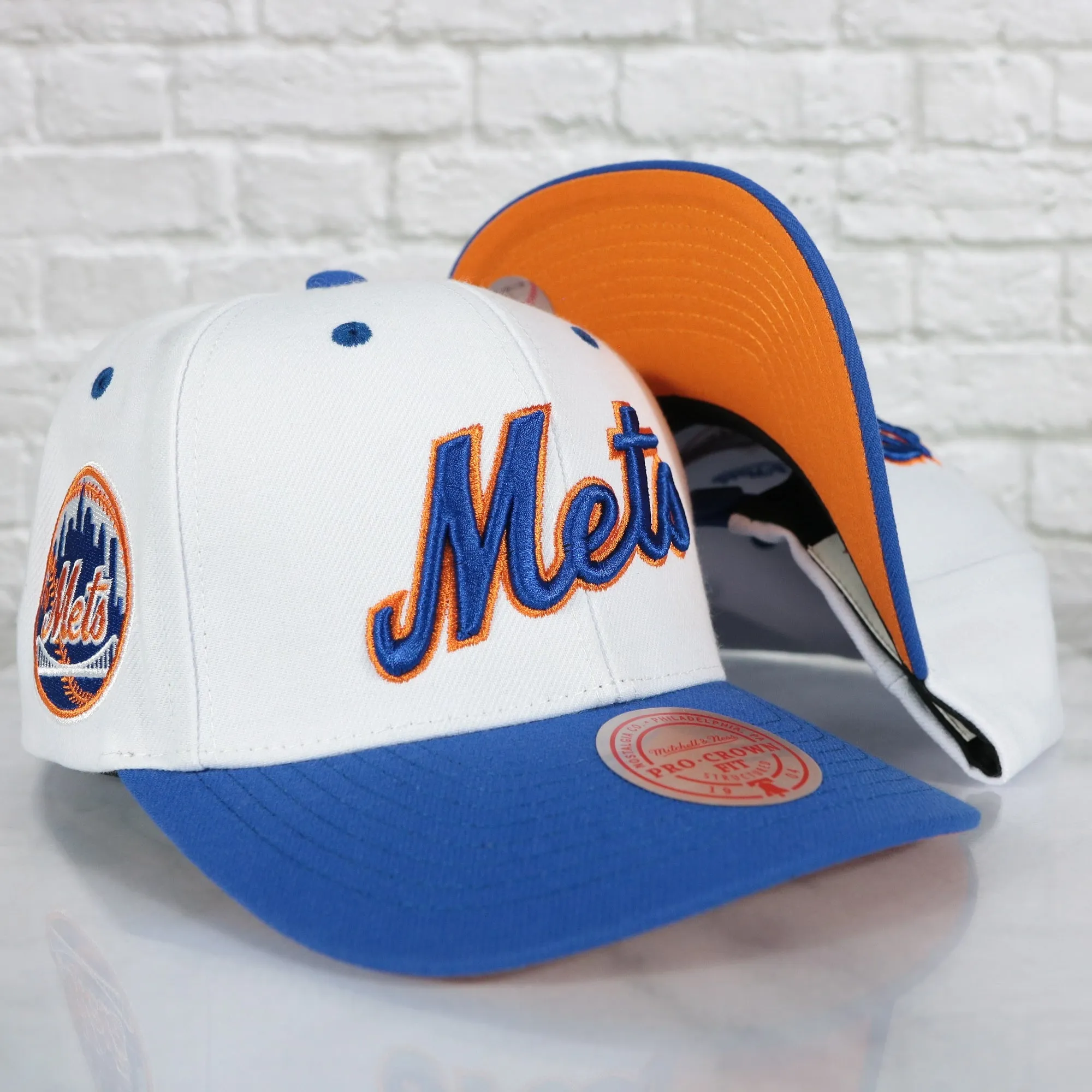 New York Mets Cooperstown Snapback Hat with Script Logo