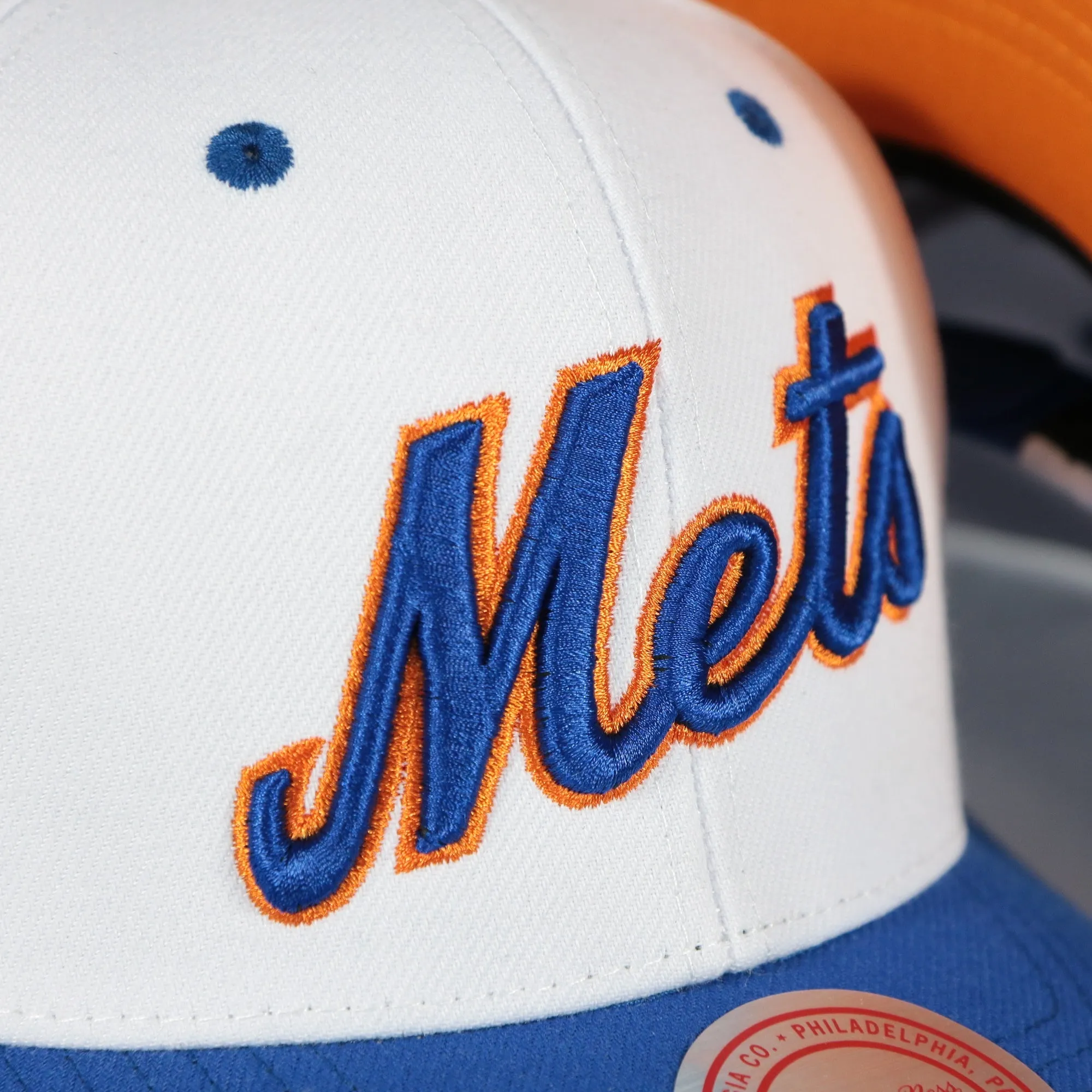 New York Mets Cooperstown Snapback Hat with Script Logo