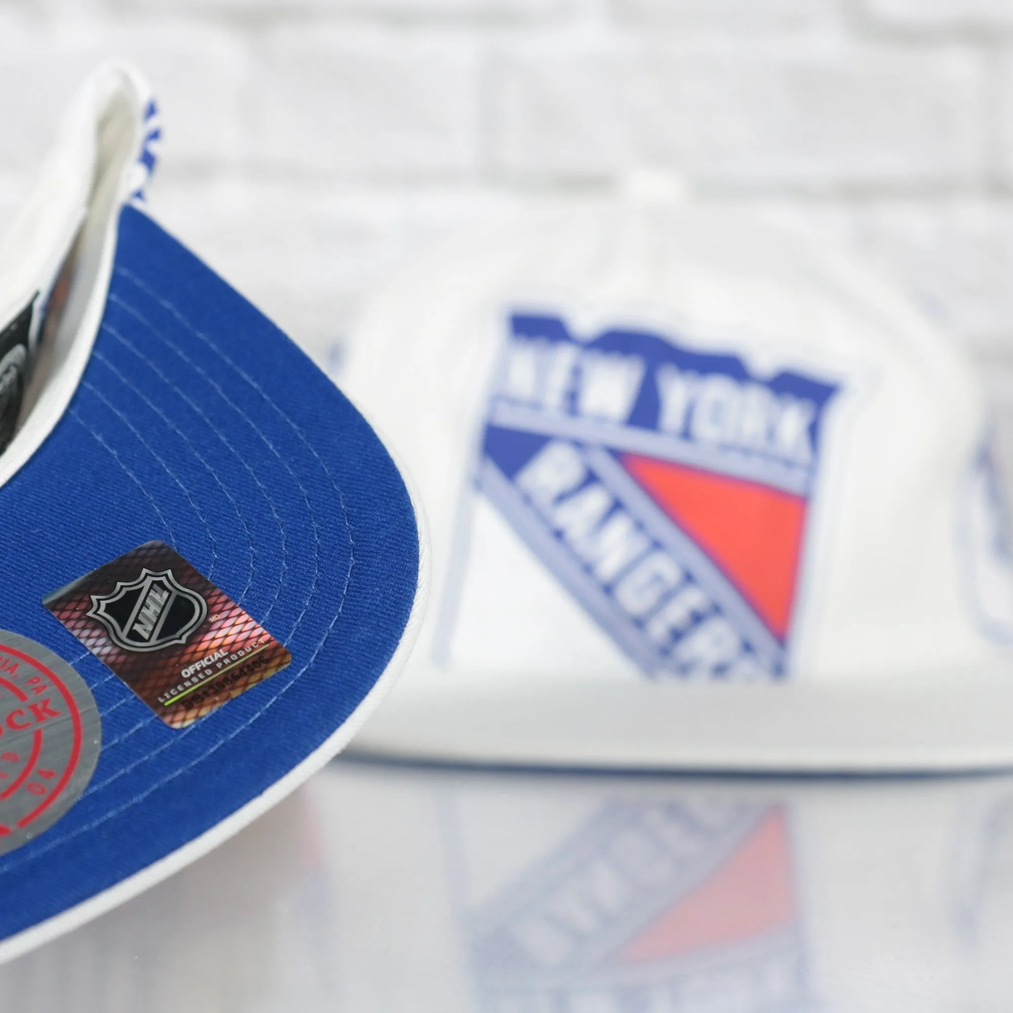 New York Rangers NHL Snapback Hat with White and Royal Colors