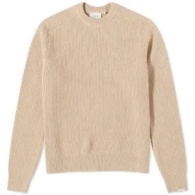 Oat Foret Cone Ribbed Crew Neck Knit