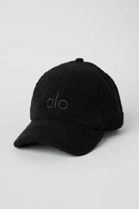 Micro Sherpa Off-Duty Cap in Black