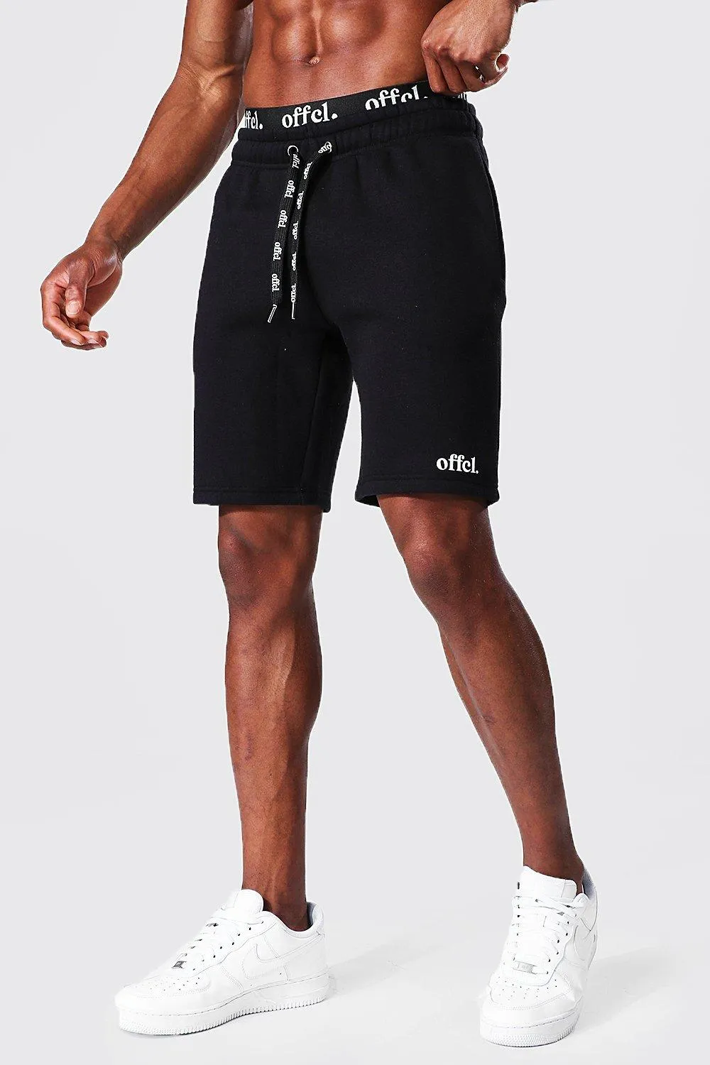 Offcl Waistband Slim Mid Jersey Short