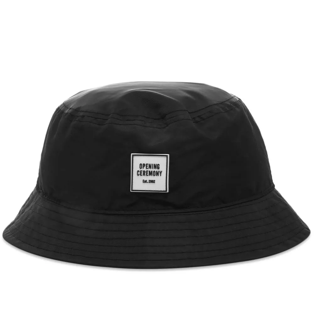 Opening Ceremony Black & Off White Box Logo Bucket Hat