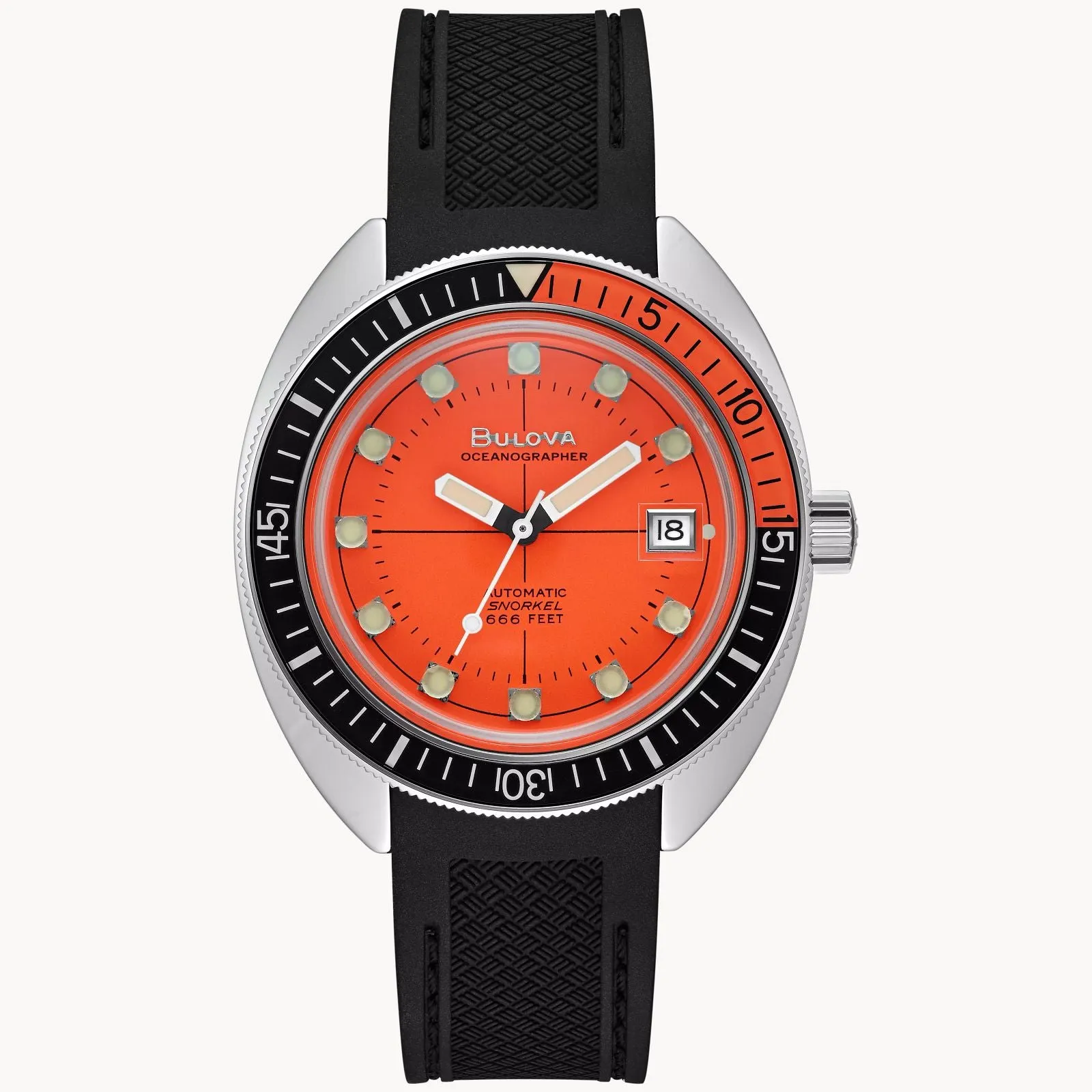 Men's Orange Dial Diving Watch