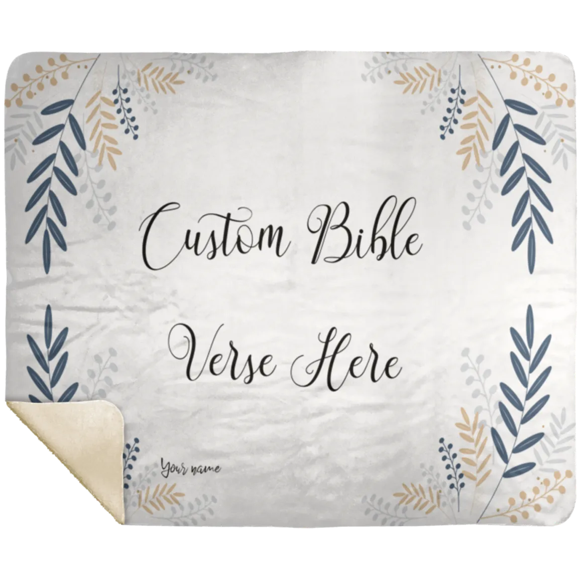 Bible Verse Sherpa Blanket