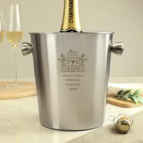 Personalized Stainless Steel Ice Bucket for Home