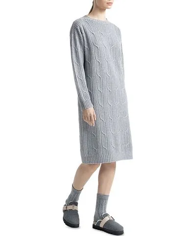 Peserico Cable Knit Sweater Dress