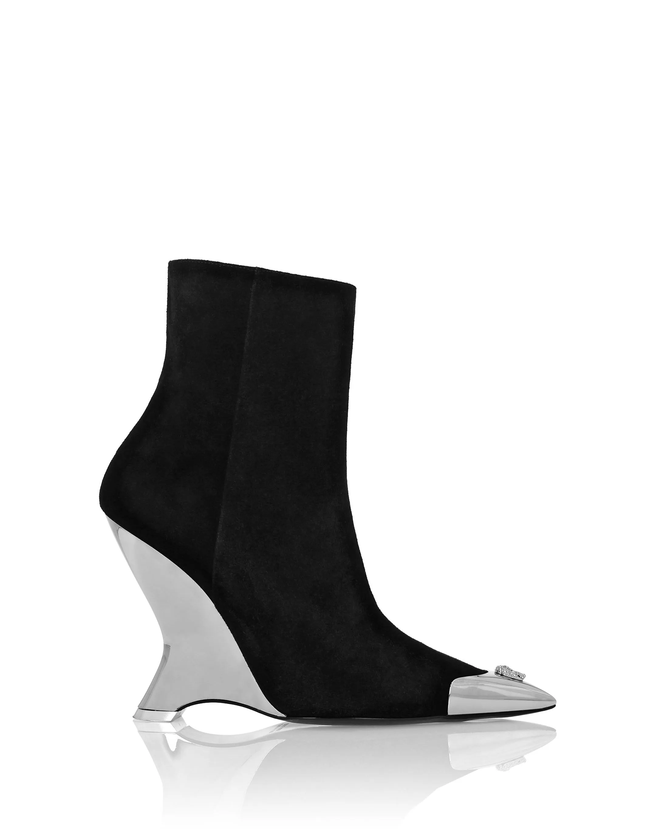 PHILIPP PLEIN Wedge Suede Boots