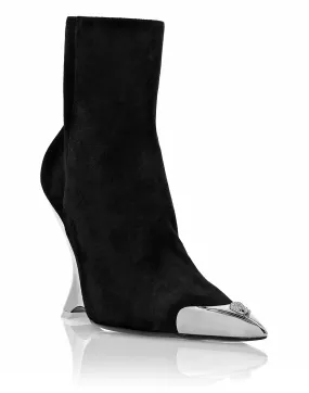 PHILIPP PLEIN Wedge Suede Boots