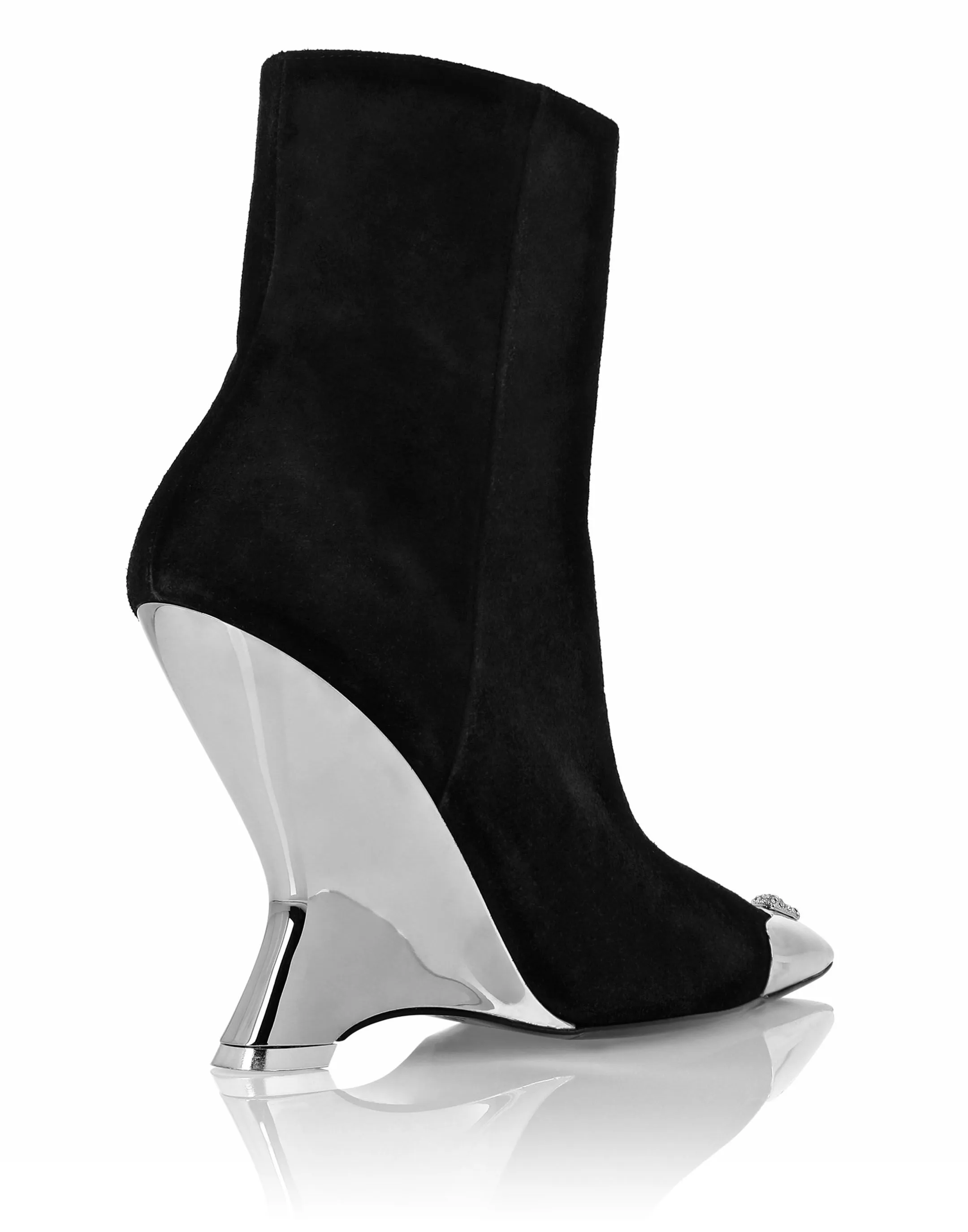 PHILIPP PLEIN Wedge Suede Boots