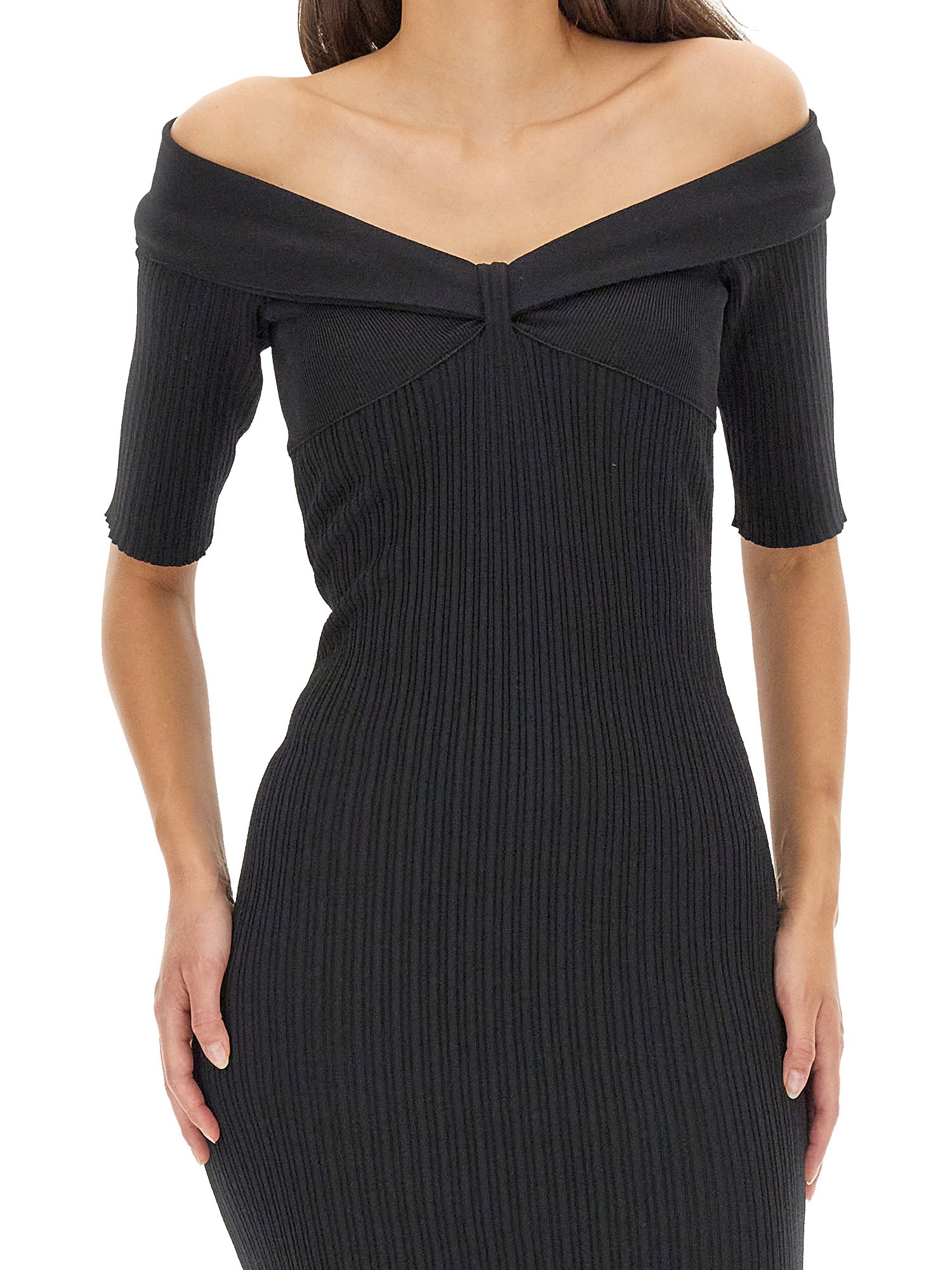 Philosophy Di Lorenzo Serafini Off-The-Shoulder Stretch Knit Dress