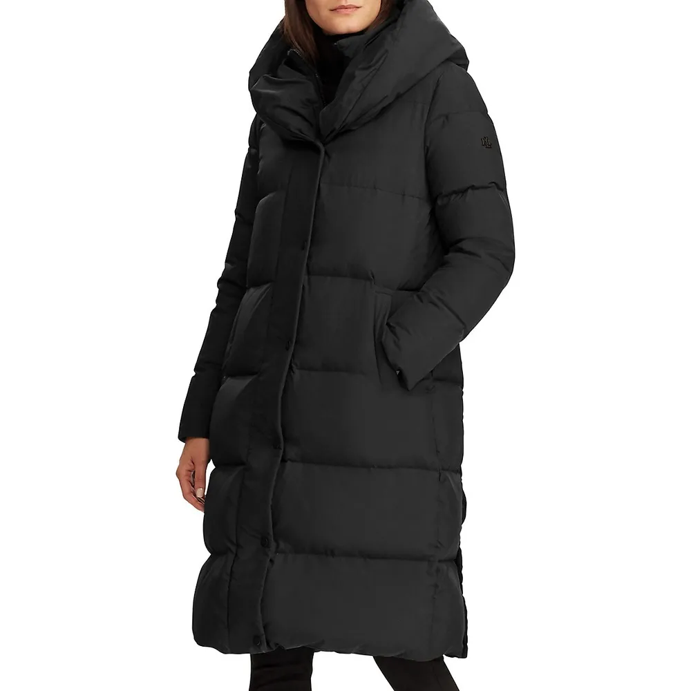 Pillow-Collar Synthetic-Down Coat by Lauren Ralph Lauren