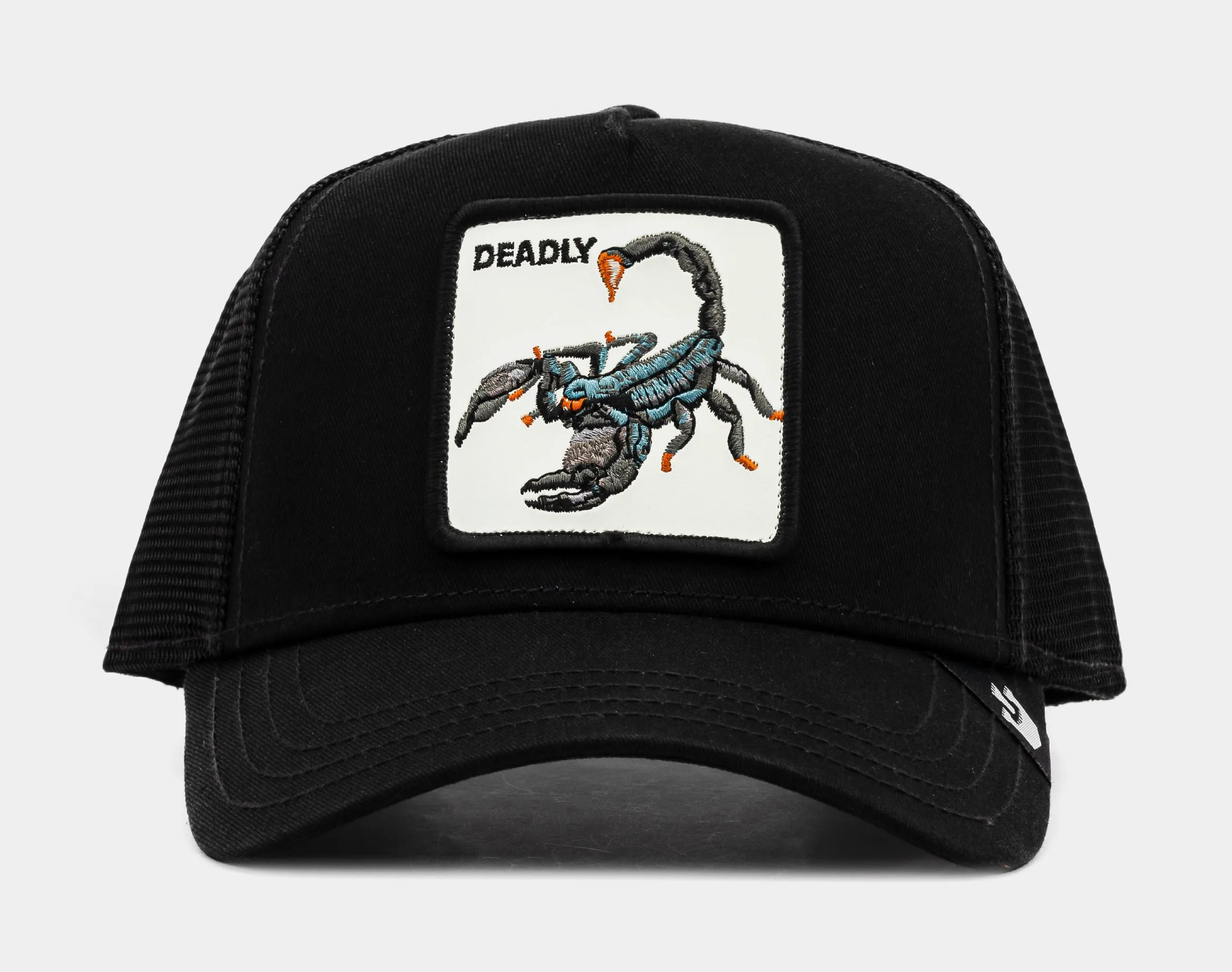 Premium Black/White Deadly Trucker Hat for Men