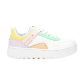 Colorful Lace-Up Platform Sneakers for Women