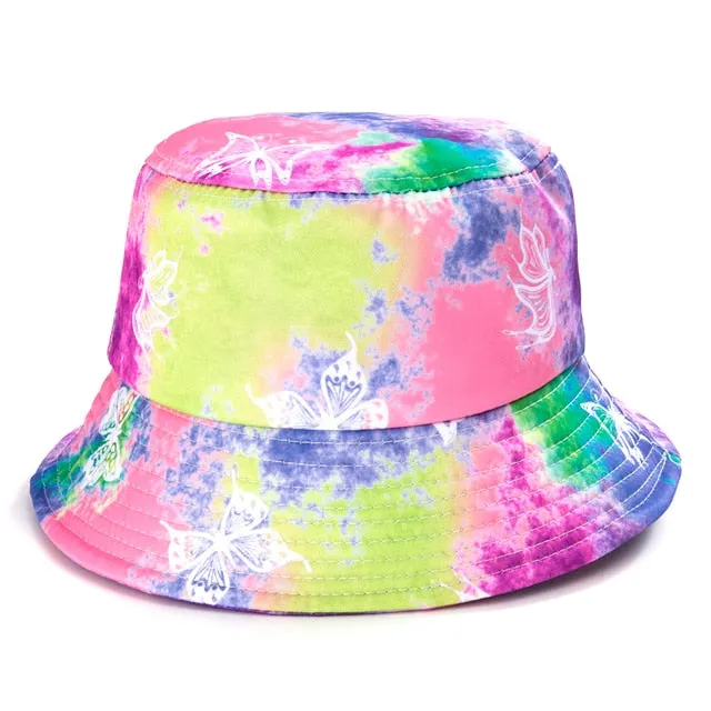 Reversible Summer Print Bucket Hat for Women - Travel-ready Bucket Hat