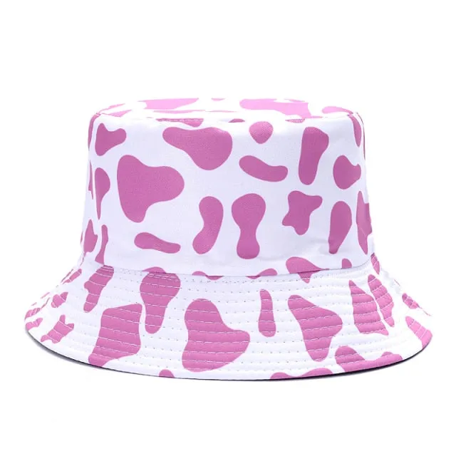 Reversible Summer Print Bucket Hat for Women - Travel-ready Bucket Hat