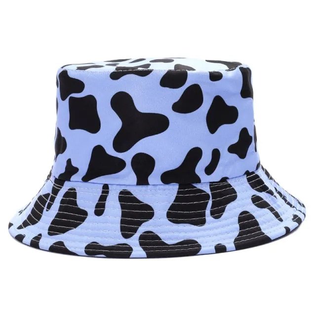 Reversible Summer Print Bucket Hat for Women - Travel-ready Bucket Hat