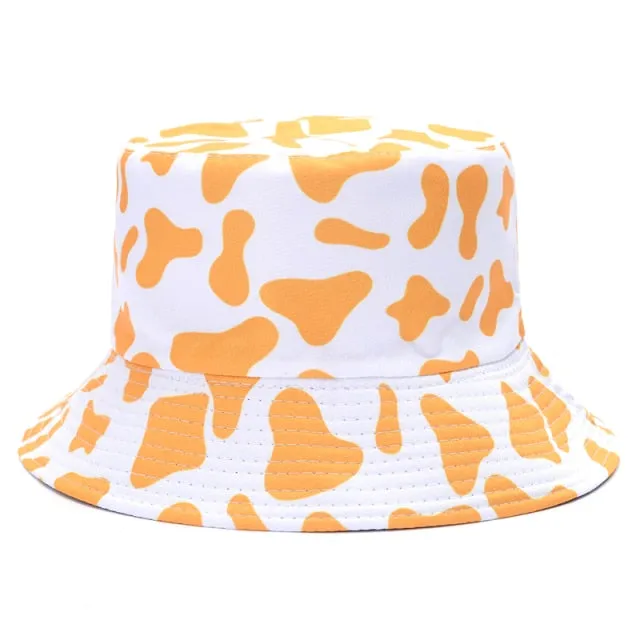 Reversible Summer Print Bucket Hat for Women - Travel-ready Bucket Hat