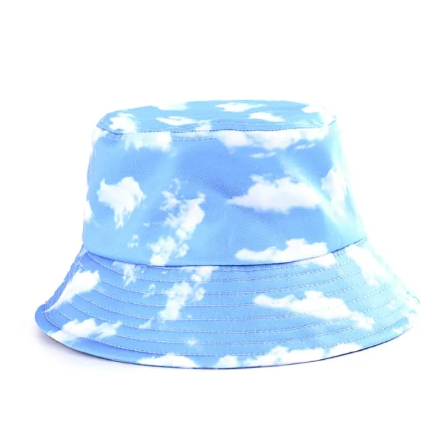 Reversible Summer Print Bucket Hat for Women - Travel-ready Bucket Hat