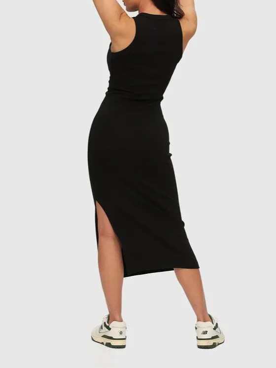 Halter Style Ribbed Dress