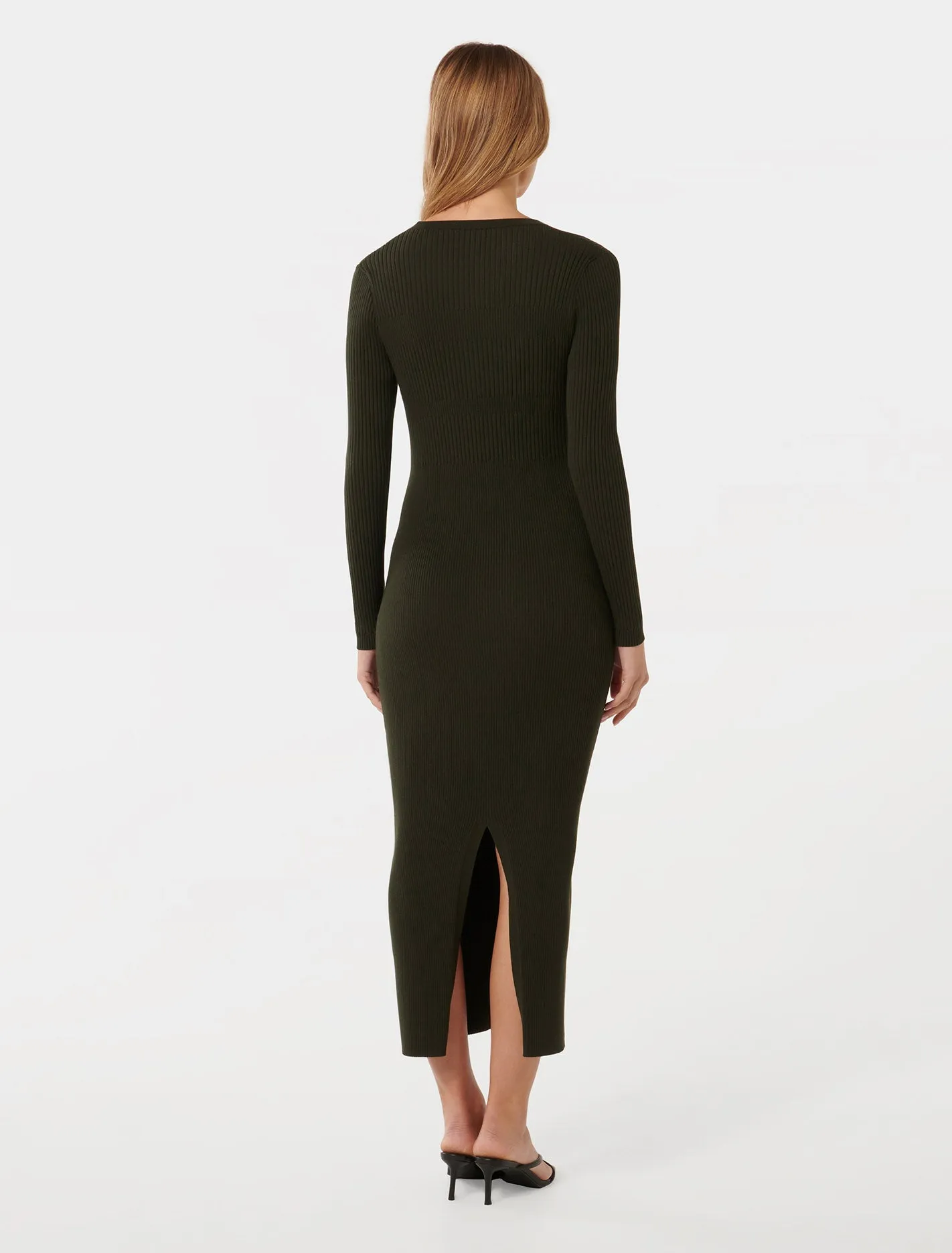 Ribbed Knit Teagan Midi Dress