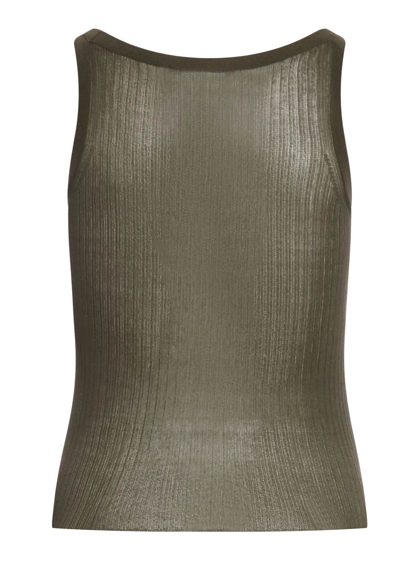 Ribbed Silk Top