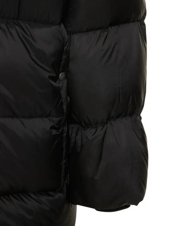 Rick Owens Long Down Coat with Hooded Liner