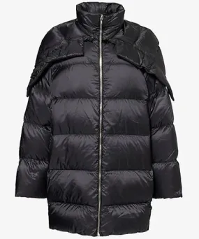 Rick Owens X Moncler Hooded Cyclopic Down Coat