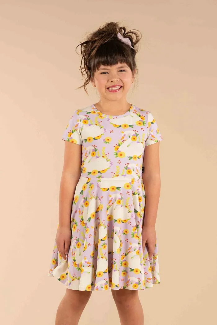 Rock Your Baby Princess Swan Waisted Dress