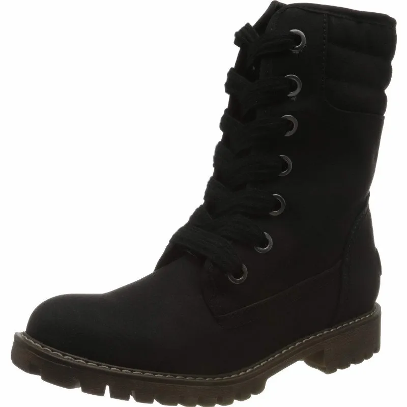 Roxy ALDEAN Black Faux Leather Women's Boots