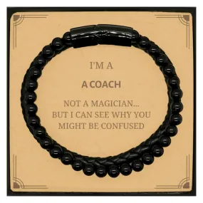 Stone Leather Bracelets for Coach