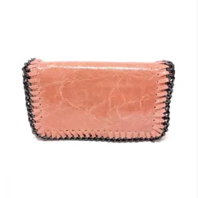 Salmon Leather Crossbody Bag