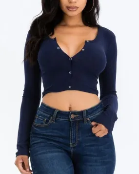 Ribbed Crop Top in Savanna Style