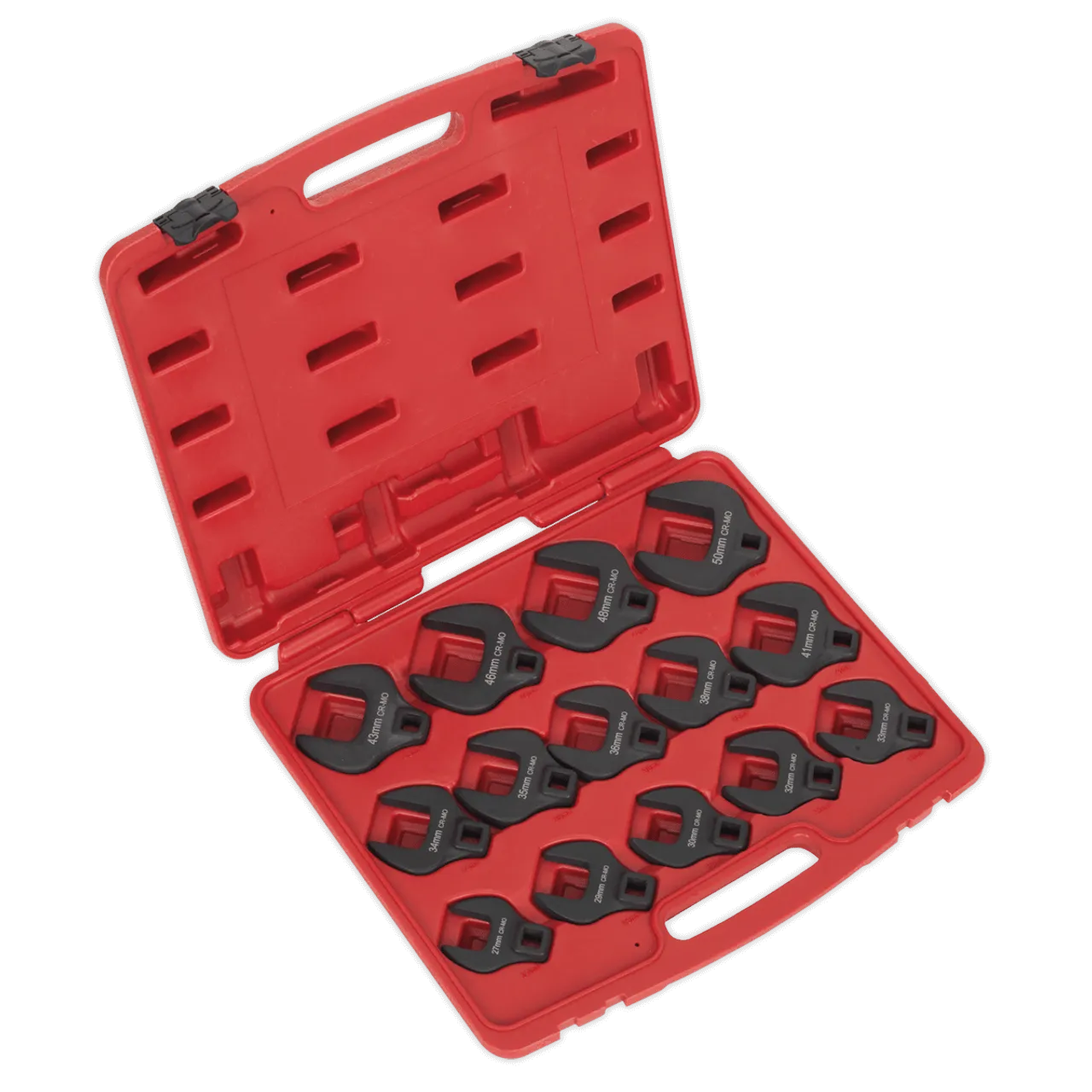 Sealey AK59831 Crow's Foot Spanner Set 14pc 1/2"Sq Drive Metric